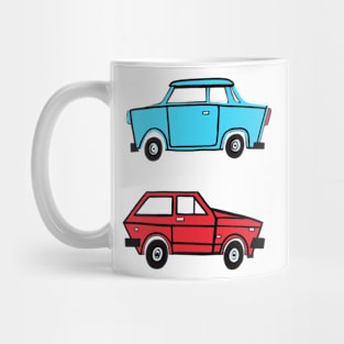 Trabant and Yugo by Pollux Mug